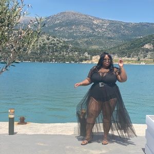 Plus size sheer Maxi dress!